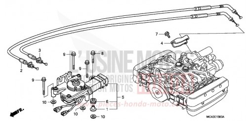 ENS. D'ACTUATEUR, CHANGEMENT MARCHE ARRIERE GL1800A2 de 2002